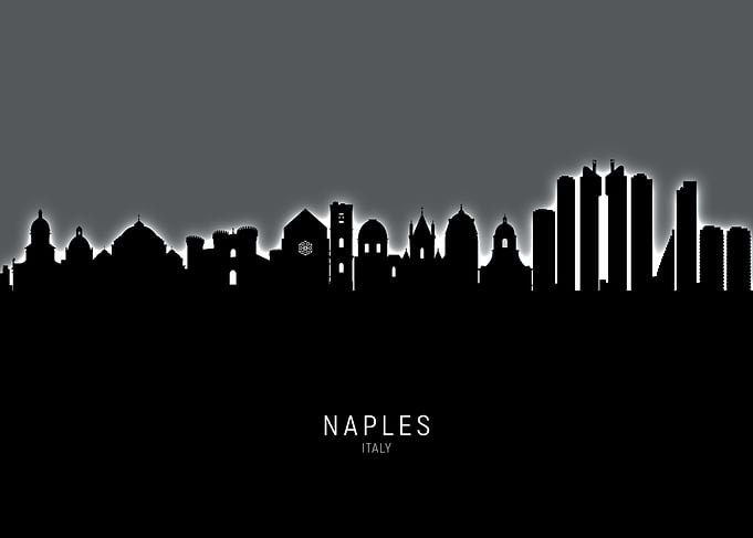 Naples Italy Skyline