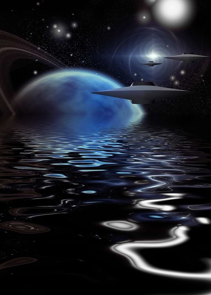 Alien sea planet