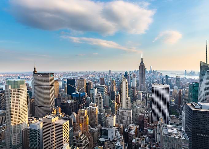 Sunset over Manhattan