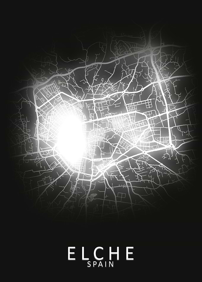 Elche Spain City Map