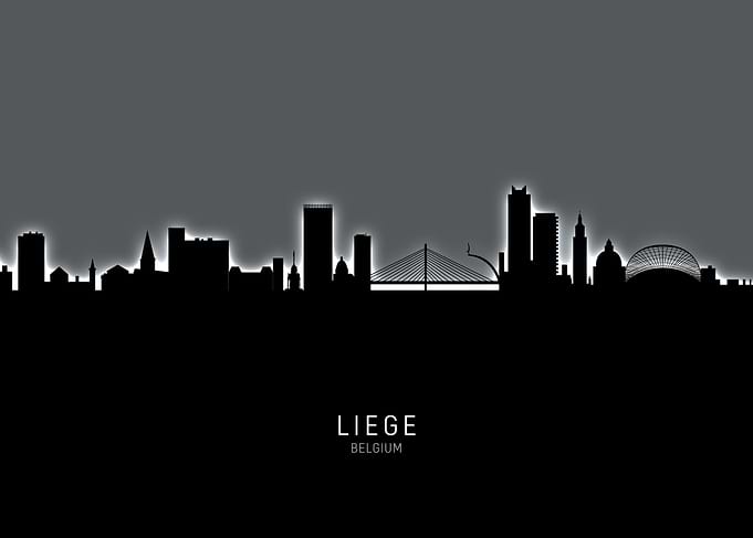 Liege Belgium Skyline