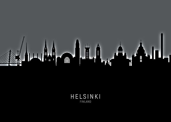 Helsinki Finland Skyline