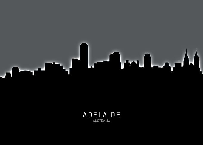 Adelaide Australia Skyline