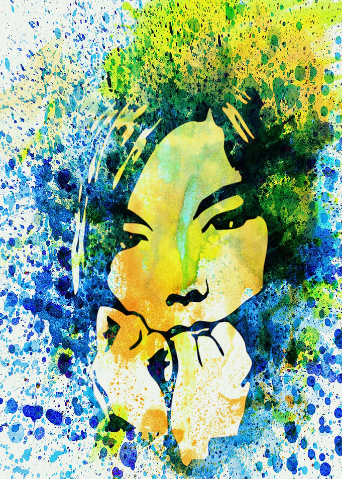 Legendary Bjork Watercolor