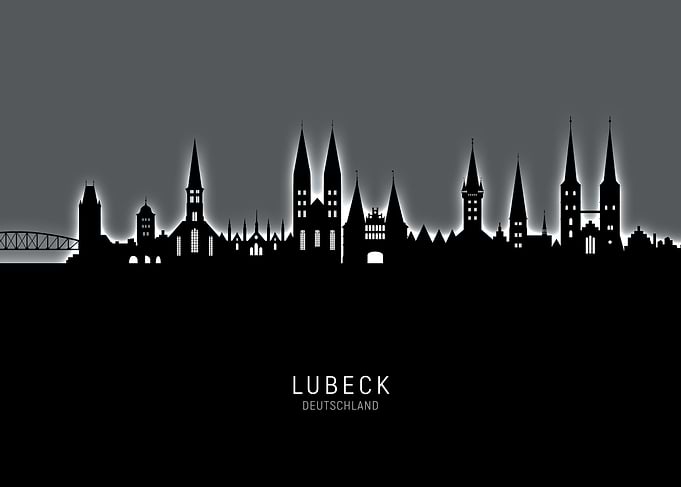 Lubeck Deutschland Skyline
