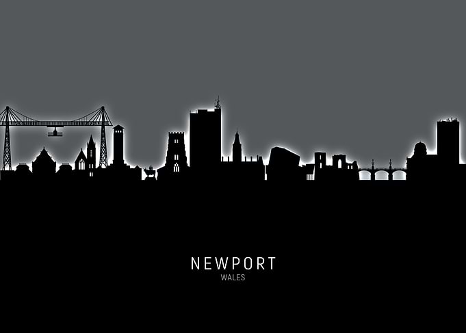 Newport Wales Skyline