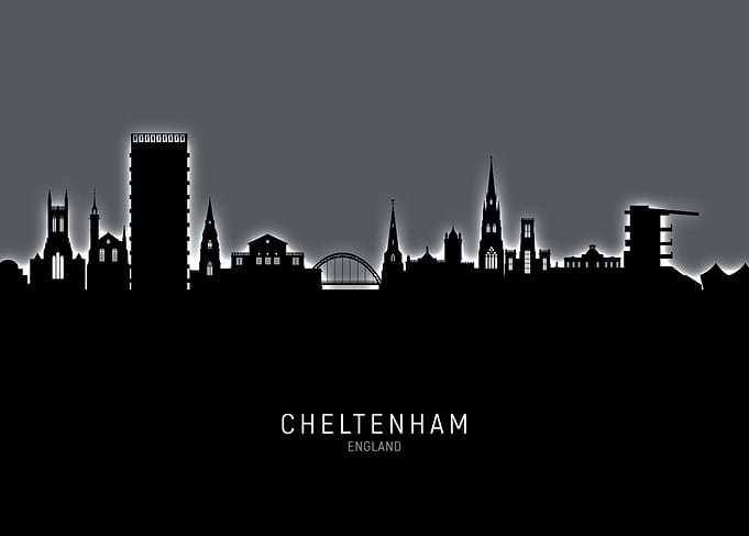 Cheltenham England Skyline