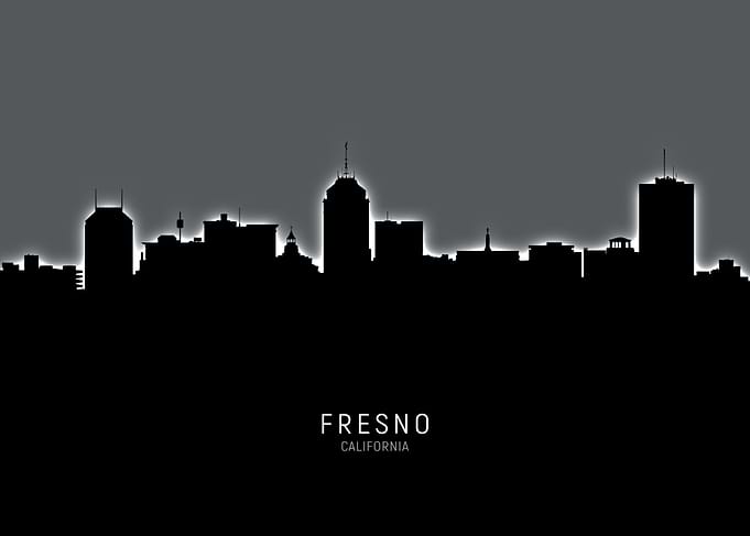 Fresno California Skyline