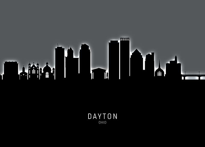 Dayton Ohio Skyline