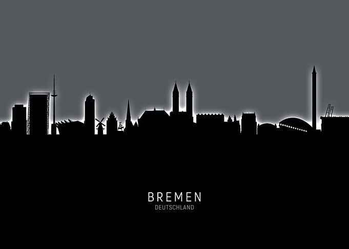Bremen Deutschland Skyline