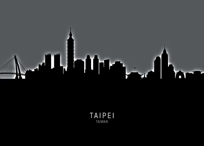 Taipei Taiwan Skyline