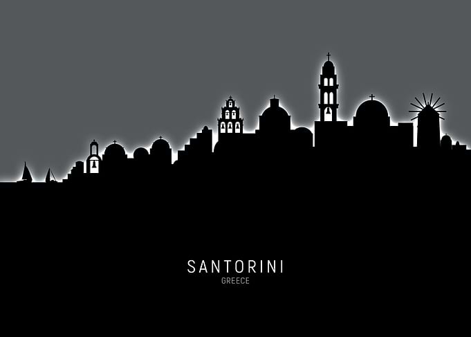 Santorini Greece Skyline