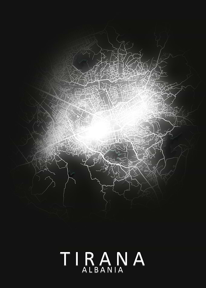 Tirana Albania City Map
