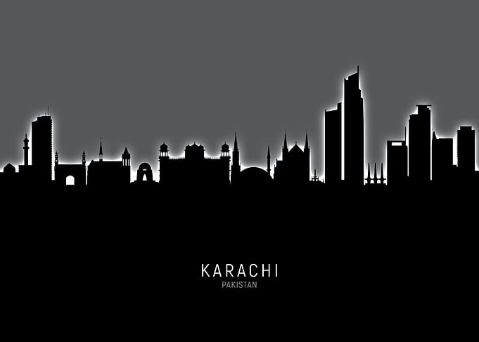 Karachi Pakistan Skyline
