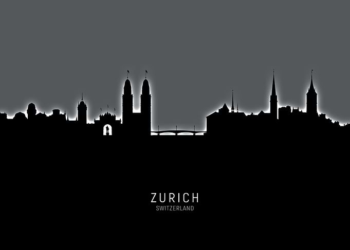 Zurich Switzerland Skyline
