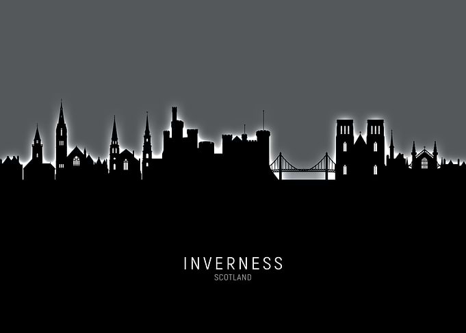 Inverness Scotland Skyline
