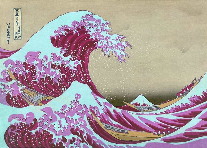 Pink Wave off Kanagawa