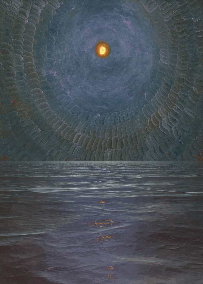 Moon Over The Ocean