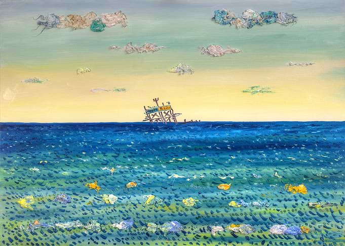 Oil Rig In The Sea