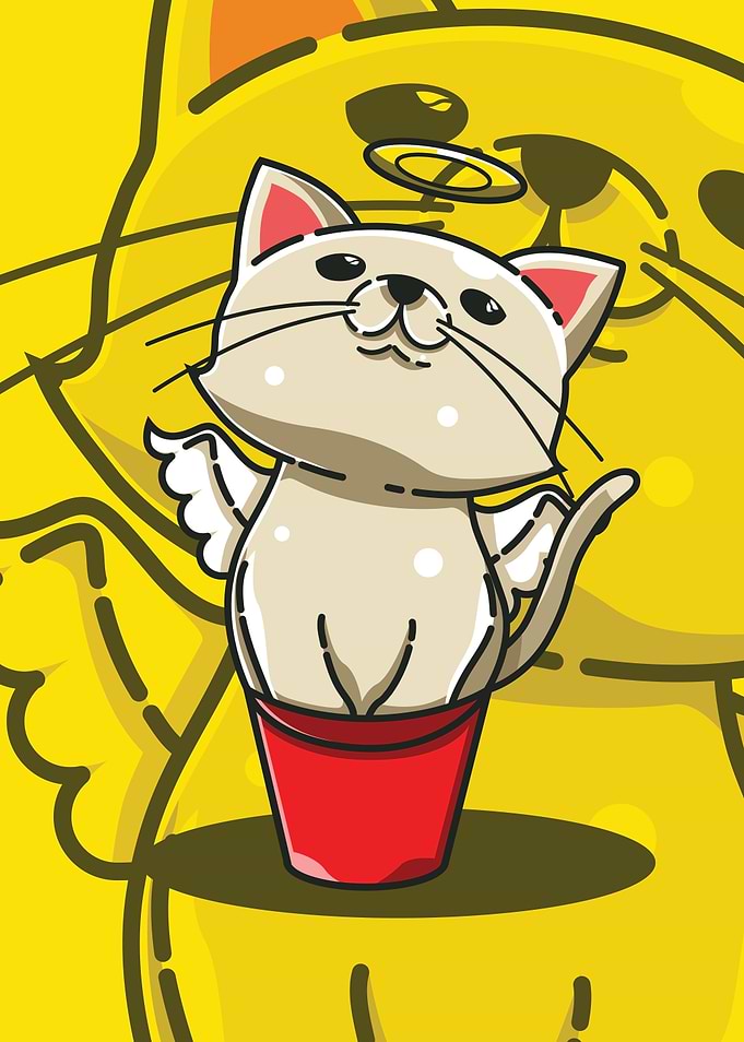 Cute Cat Getting Stuck