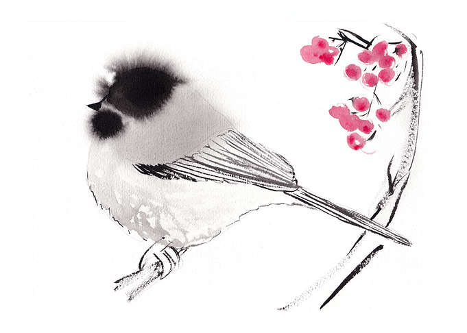 Ink Bird Painting