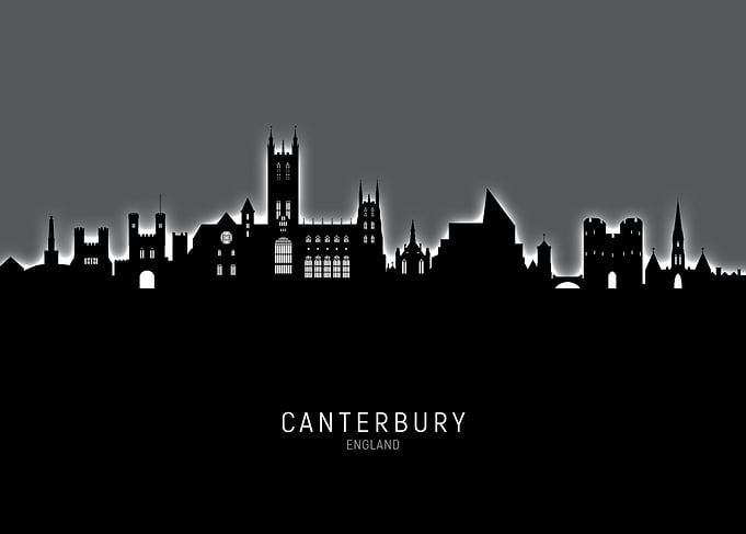 Canterbury England Skyline