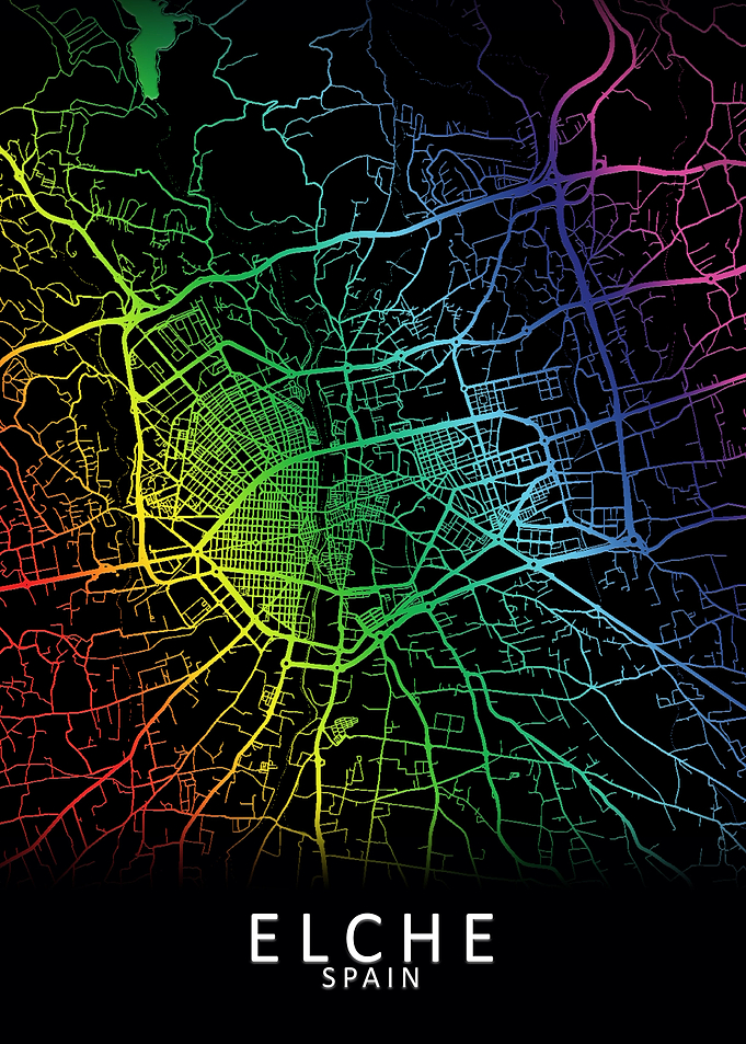 Elche Spain City Map