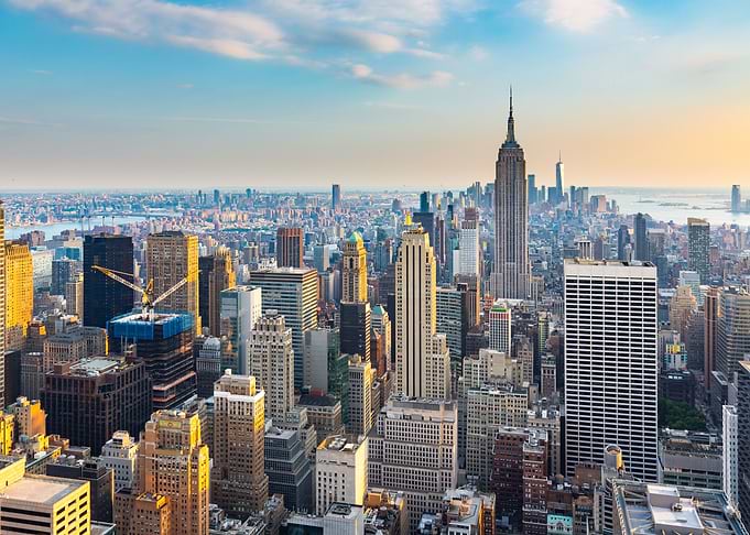 Sunset over Manhattan