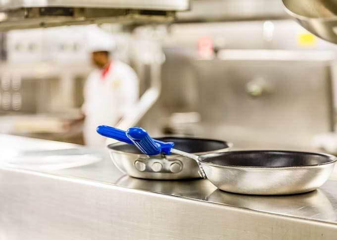 Commercial Pans with Chef