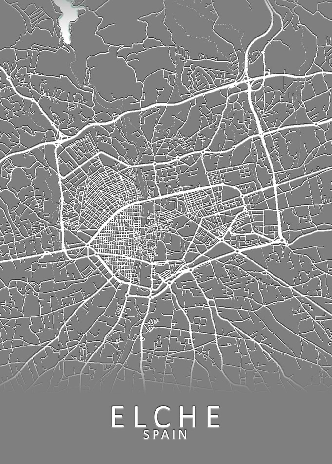 Elche Spain City Map