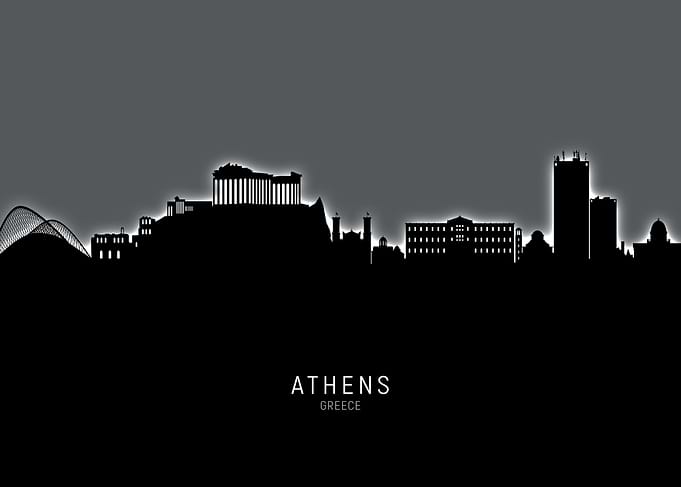 Athens Greece Skyline