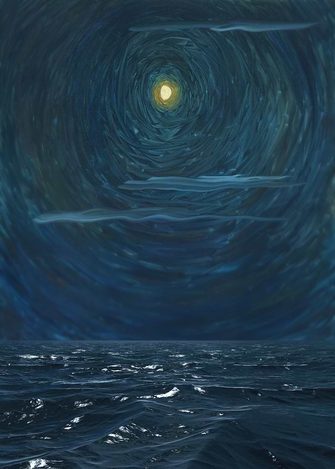 Moon And Ocean