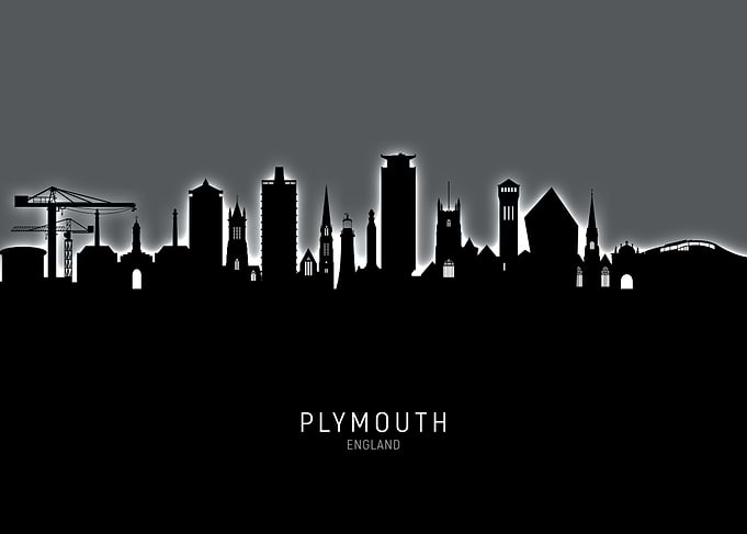 Plymouth England Skyline