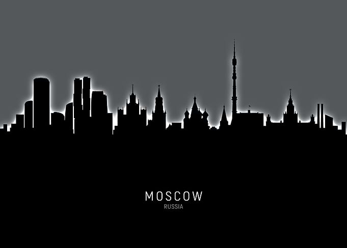 Moscow Russia Skyline