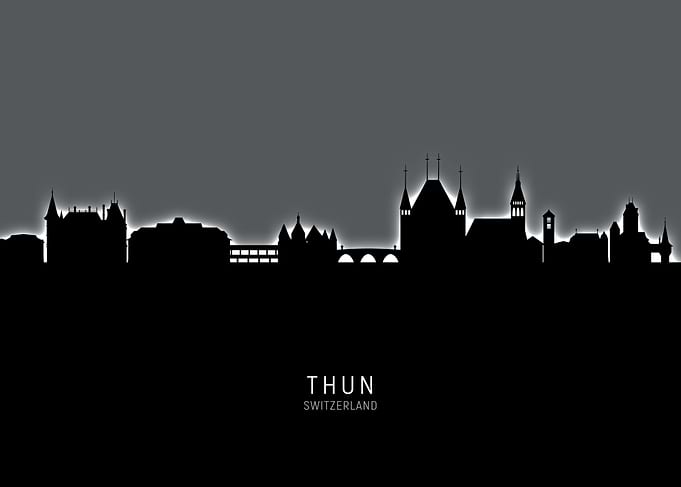 Thun Switzerland Skyline