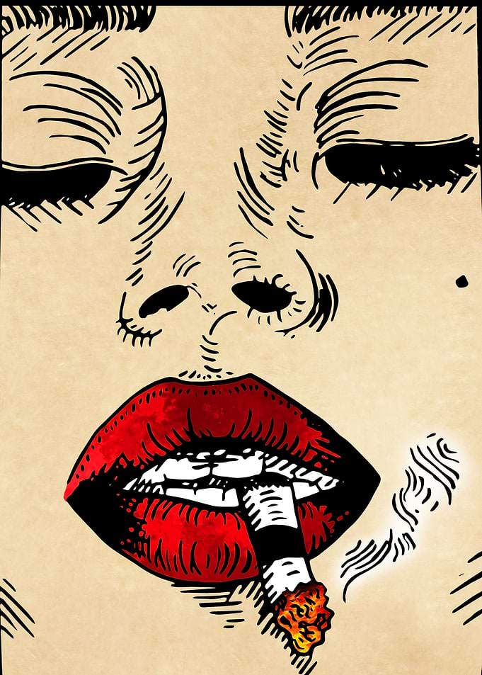 Woman smoking