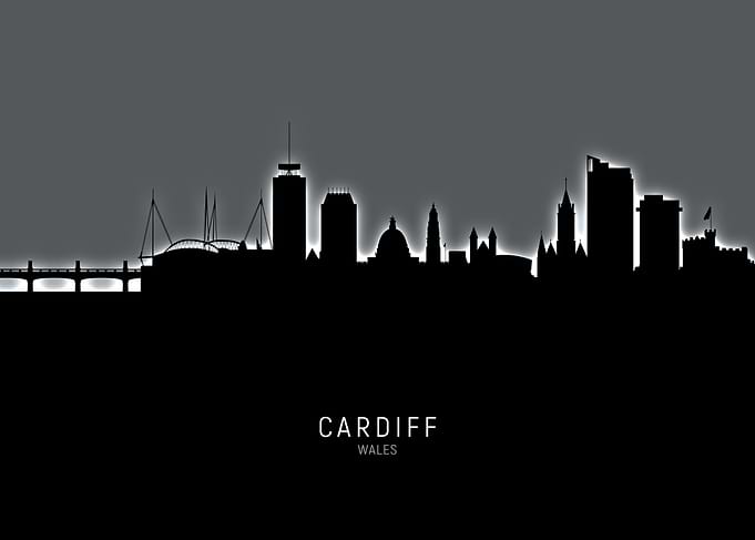 Cardiff Wales Skyline