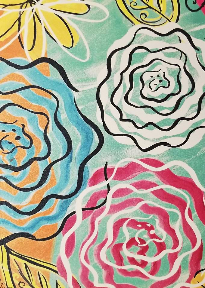 Sassy Flower Painting