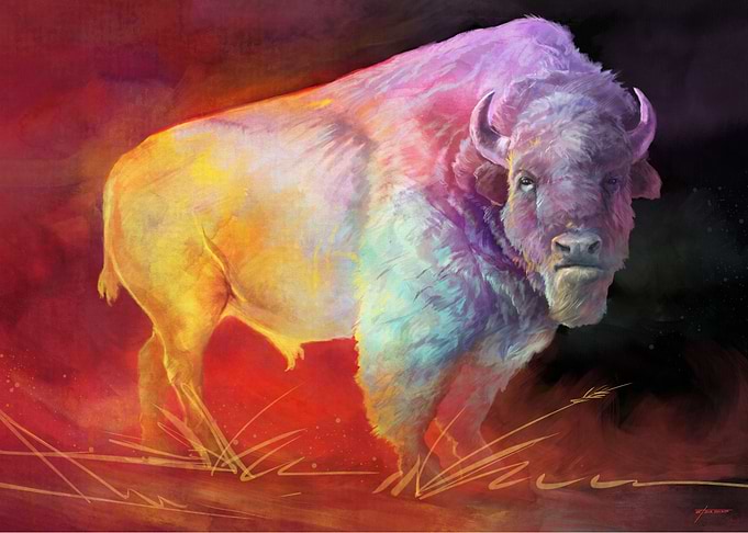Colorful Buffalo