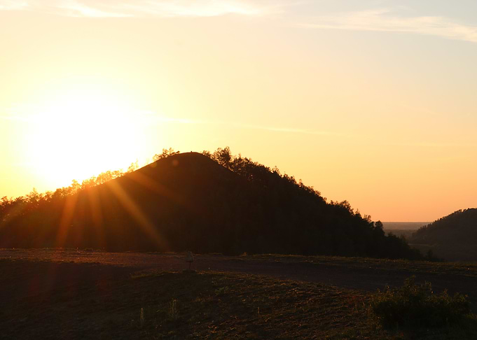 hill sunset
