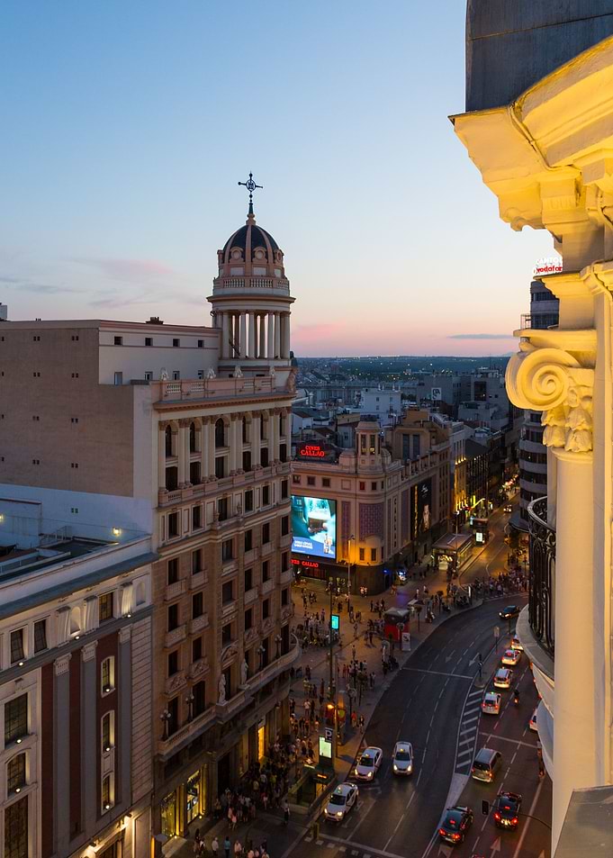 Sunset over Madrid