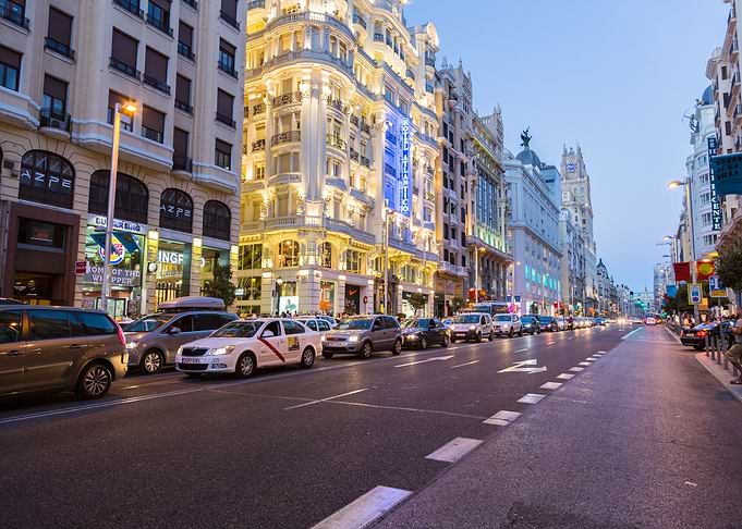 Sunset over Madrid