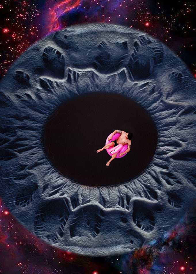 swinming in an eye