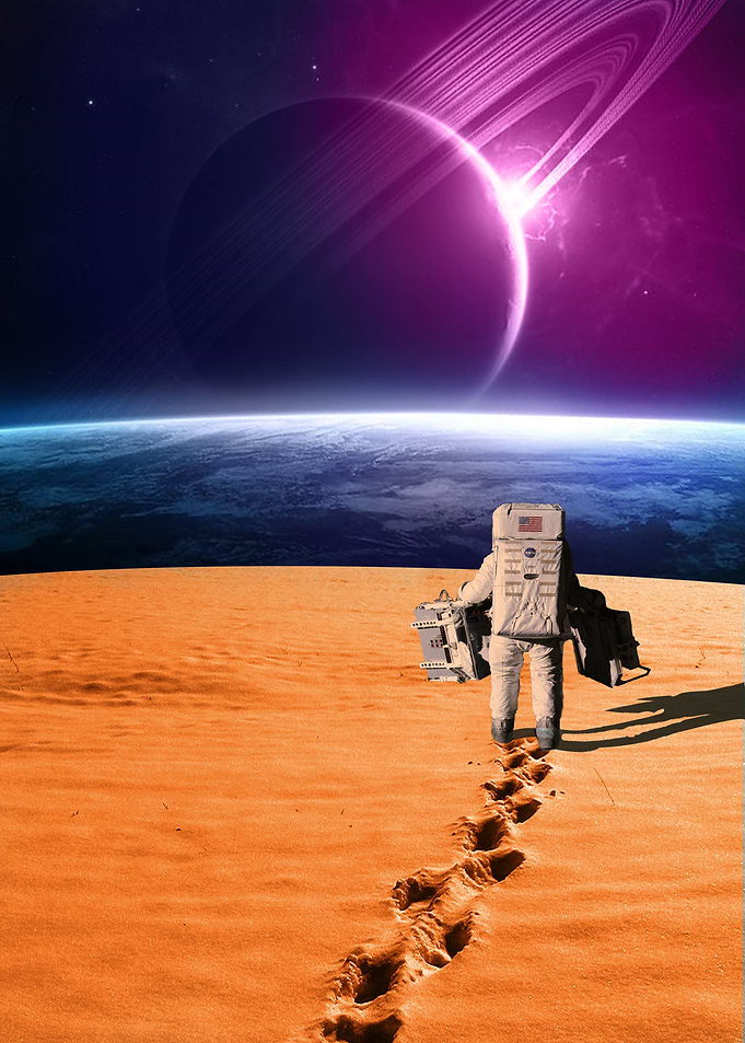 walking in the sand