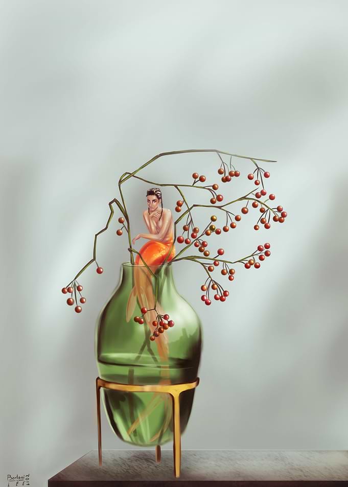 Vase mermaid
