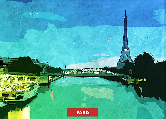 Paris City Skyline