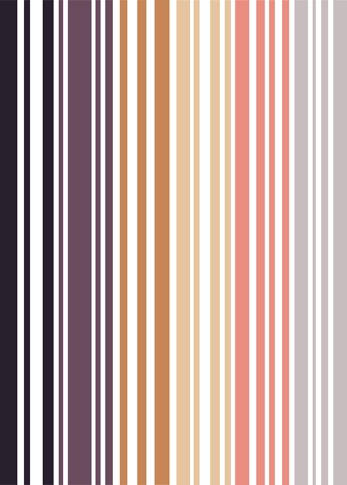 Earth colored pinstripes