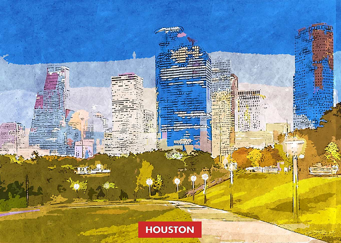 Houston City Skyline