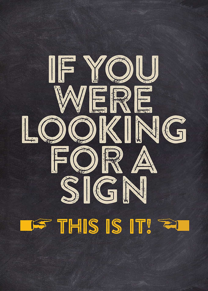 This is the sign