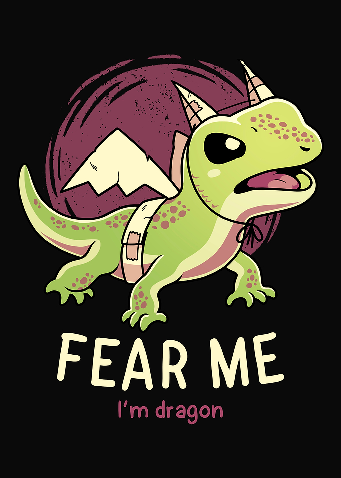 Cute Dragon Motivational